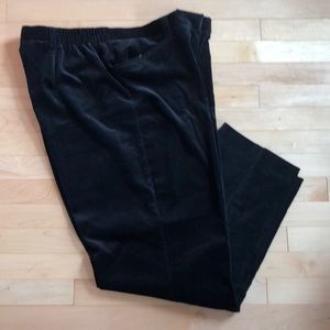 Jones New York Black Velvet pants SZ 20W EUC